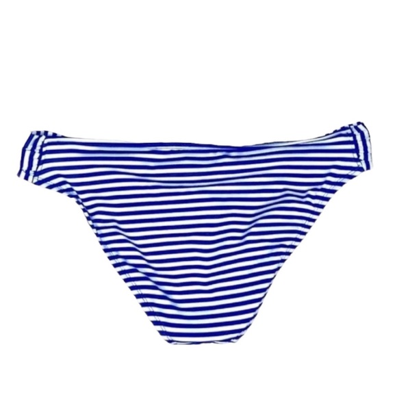 Mossimo Supply Co. Resort Blue Stripe Triangle CrissCross Back 2-piece Bikini - Picture 8 of 12